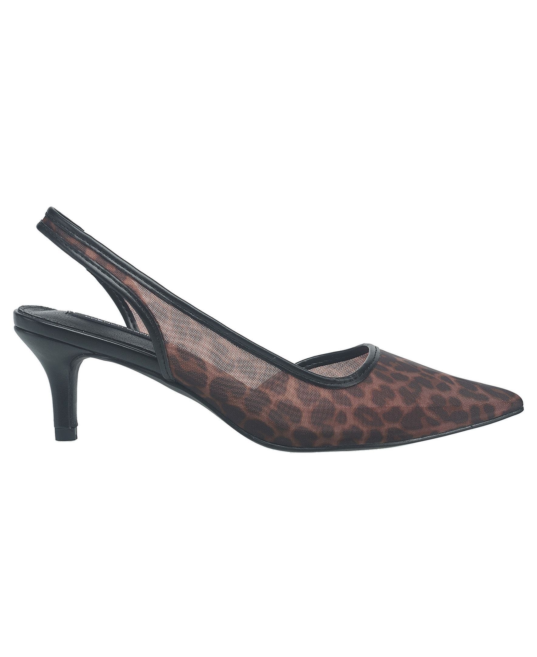 French Connection Quest Slingback Kitten Heel, Alternate, color, Leopard