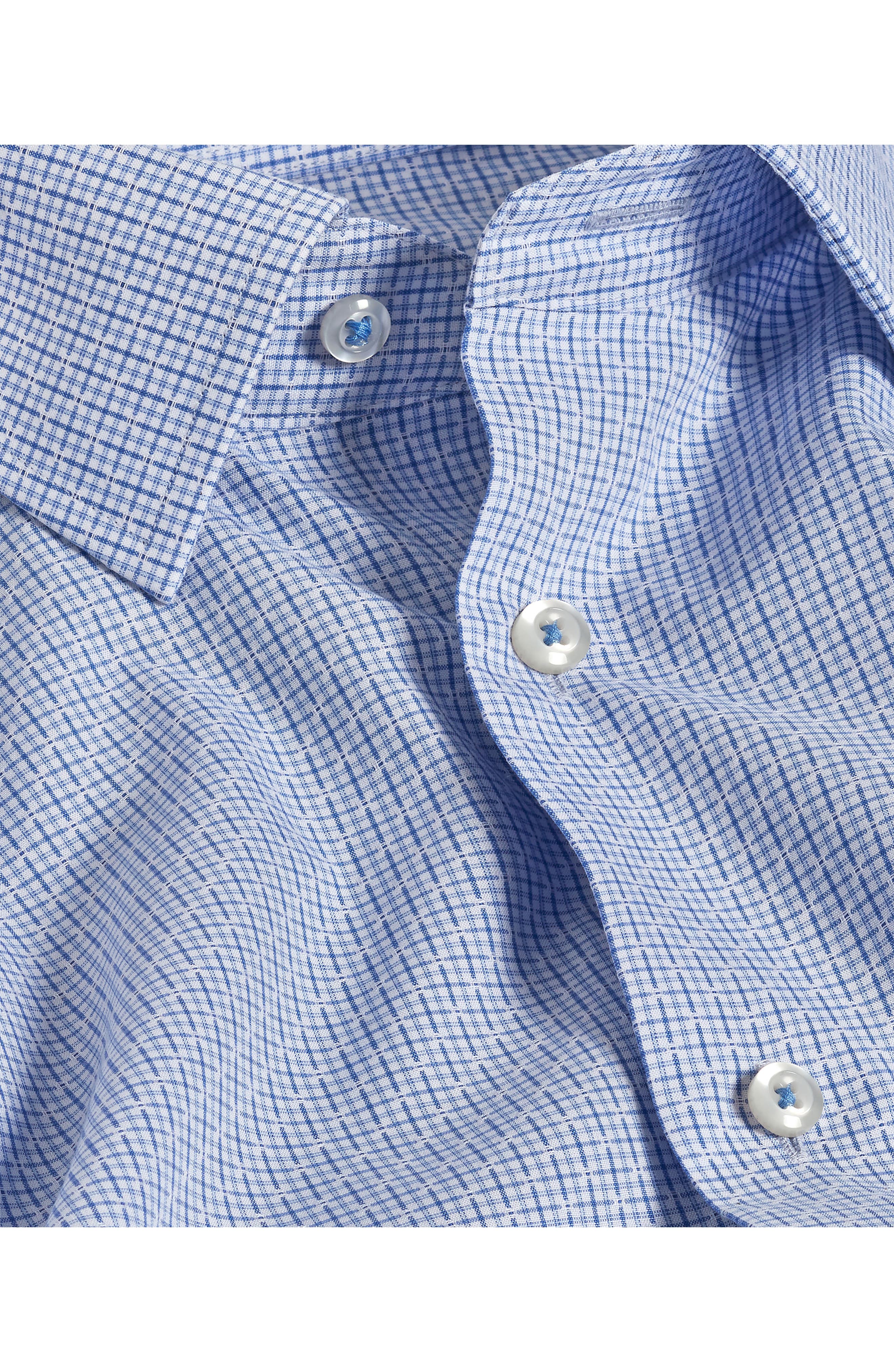 Trim Fit Micro Check Dobby Dress Shirt - image 2