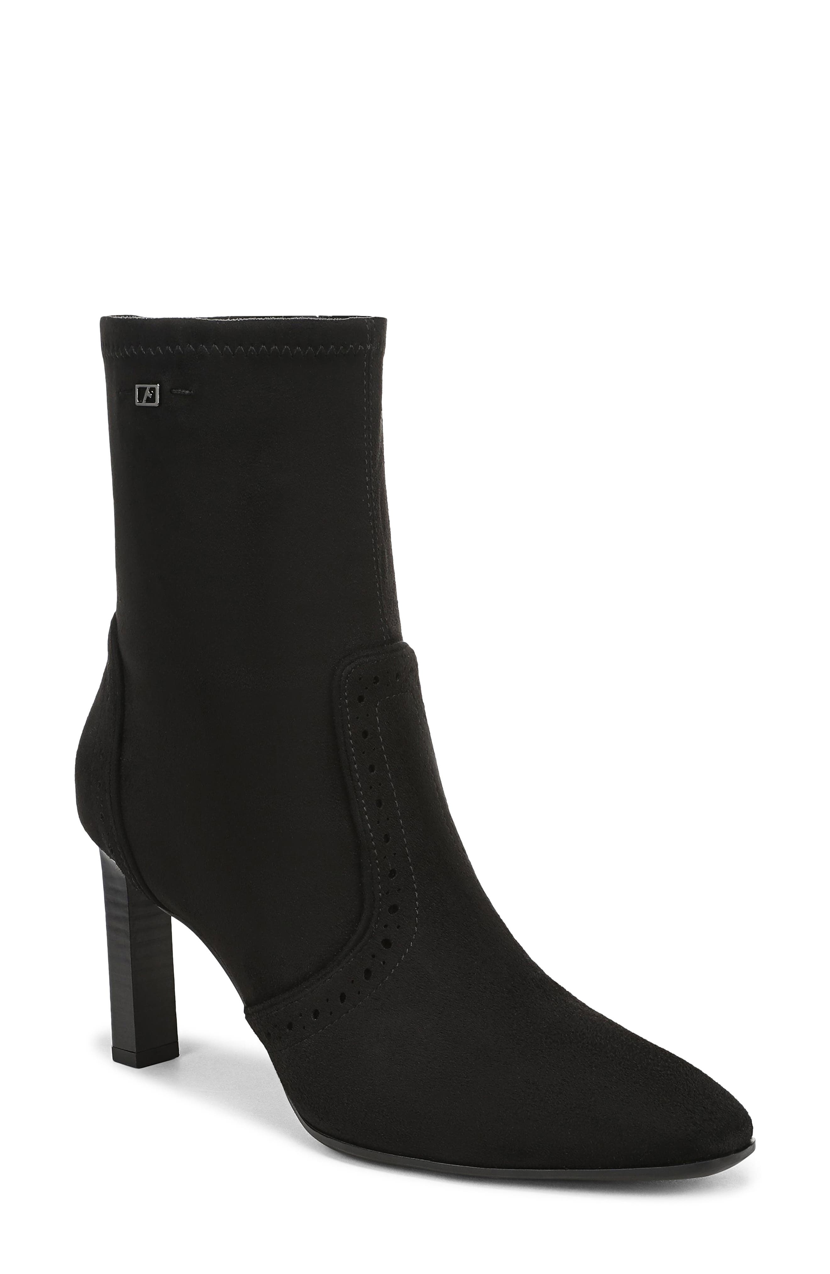 Franco Sarto Delani Bootie, Main, color, Black/ Black