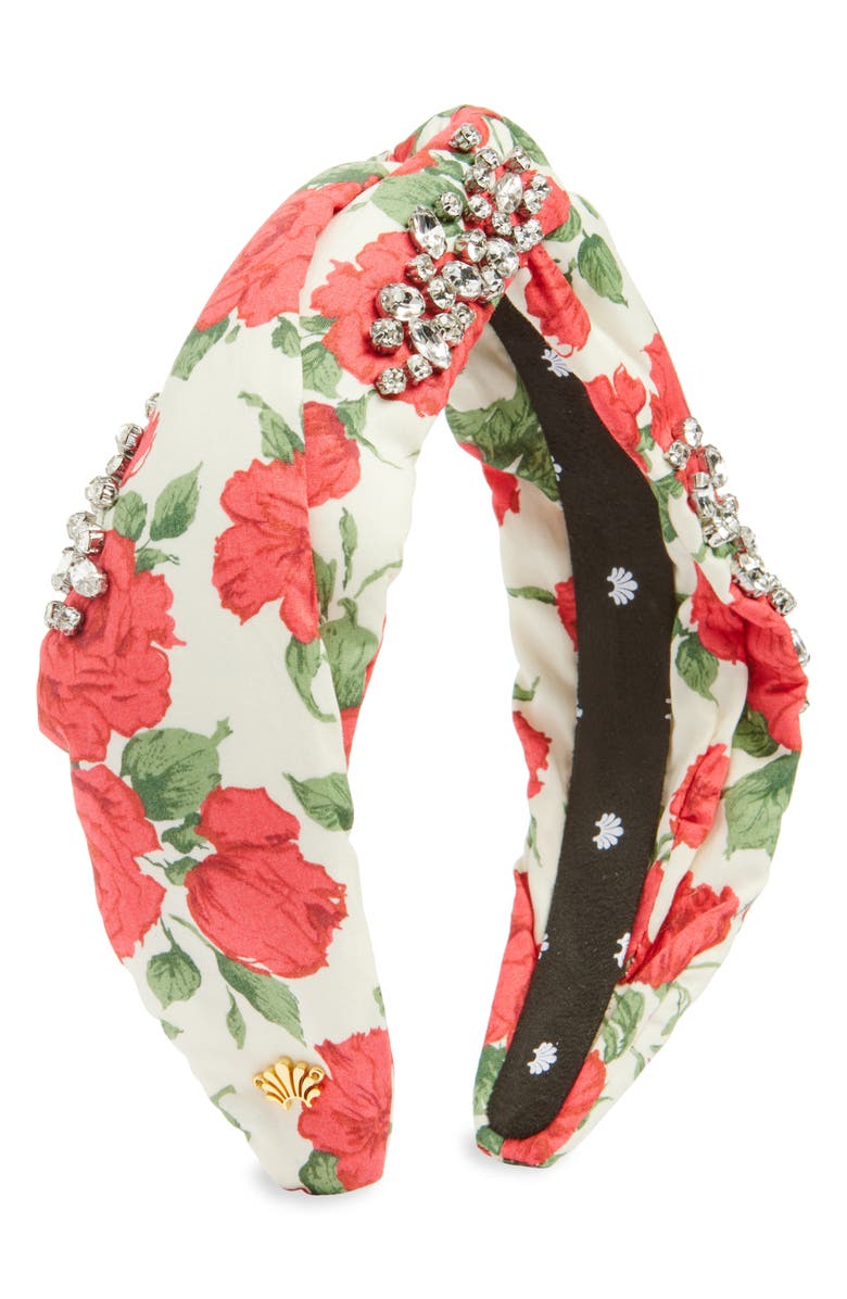 Lele Sadoughi Marlene Liberty Crystal Knotted Headband, Main, color,