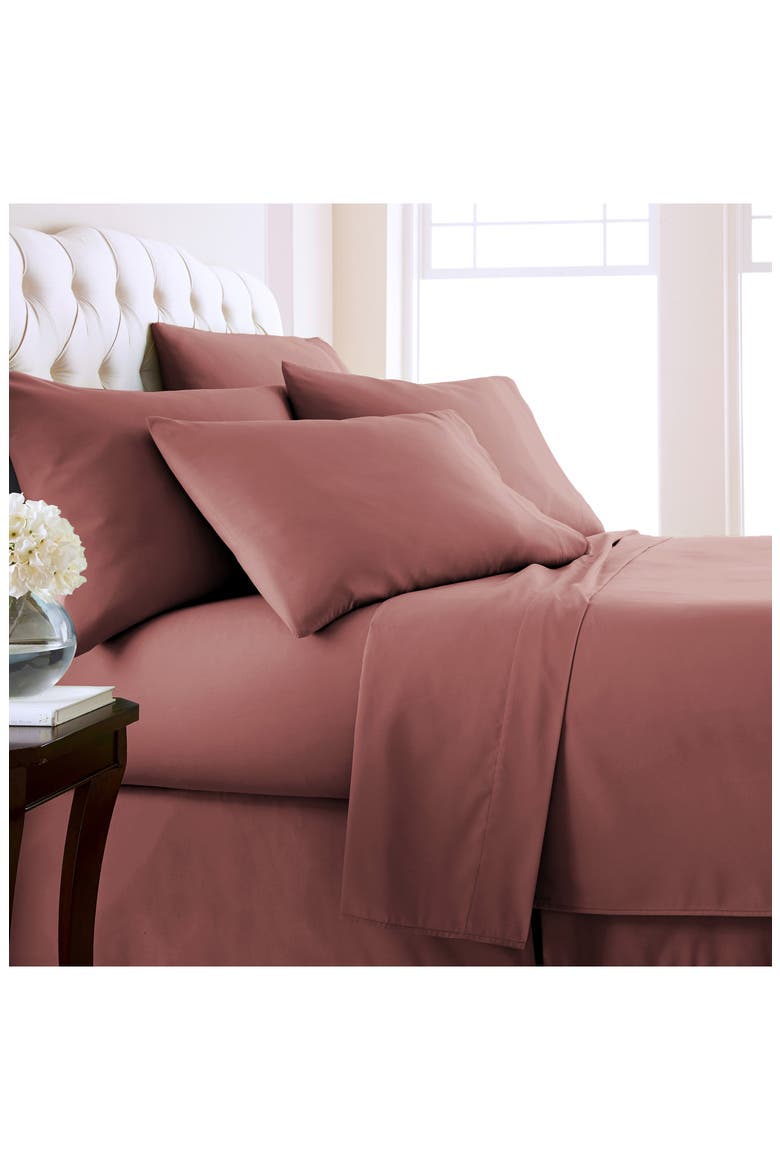 Vilano Springs Extra Deep Pocket Sheet Set, Alternate, color, MARSALA