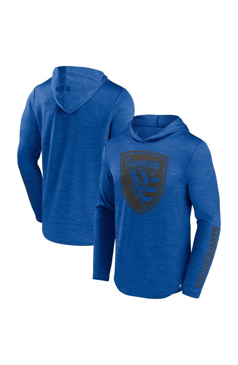 FANATICS Men's Fanatics Branded Blue San Jose Earthquakes First Period Space-Dye Pullover Hoodie, Main, color, 