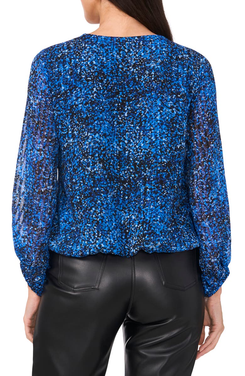 Vince Camuto Print Balloon Sleeve Top, Alternate, color,