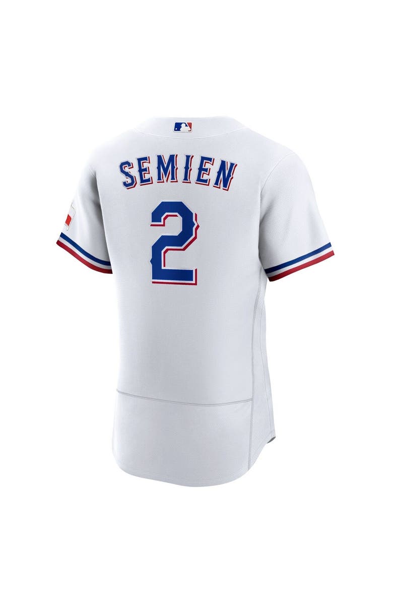 Nike Men's Nike Marcus Semien White Texas Rangers Home Authentic Player Jersey, Alternate, color, 