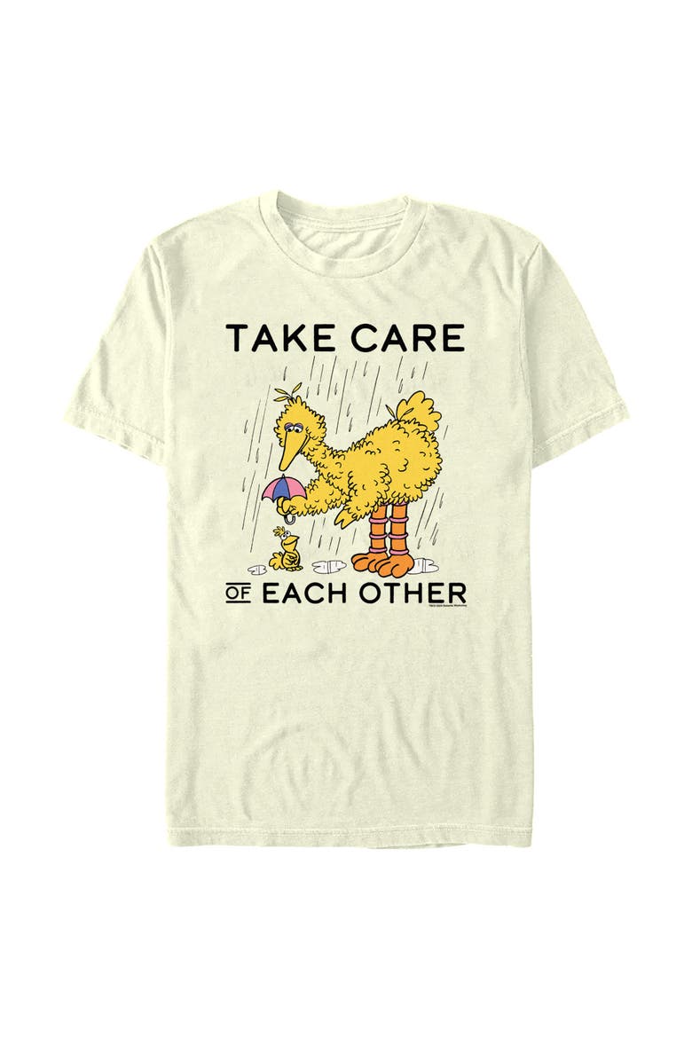 Men's Sesame Street Take Care of Each Other  Graphic T-Shirt, Main, color, Beige