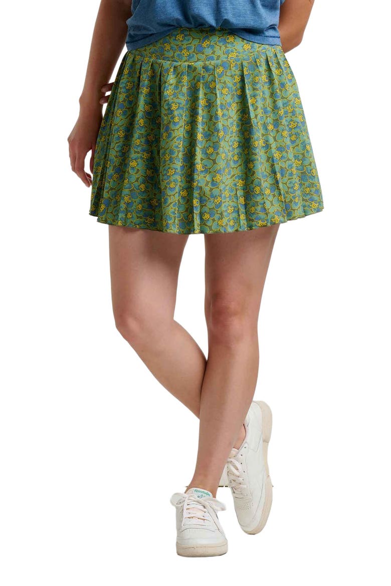 Sunkissed Pleated Skort, Main, color, Epidote Camellia Print