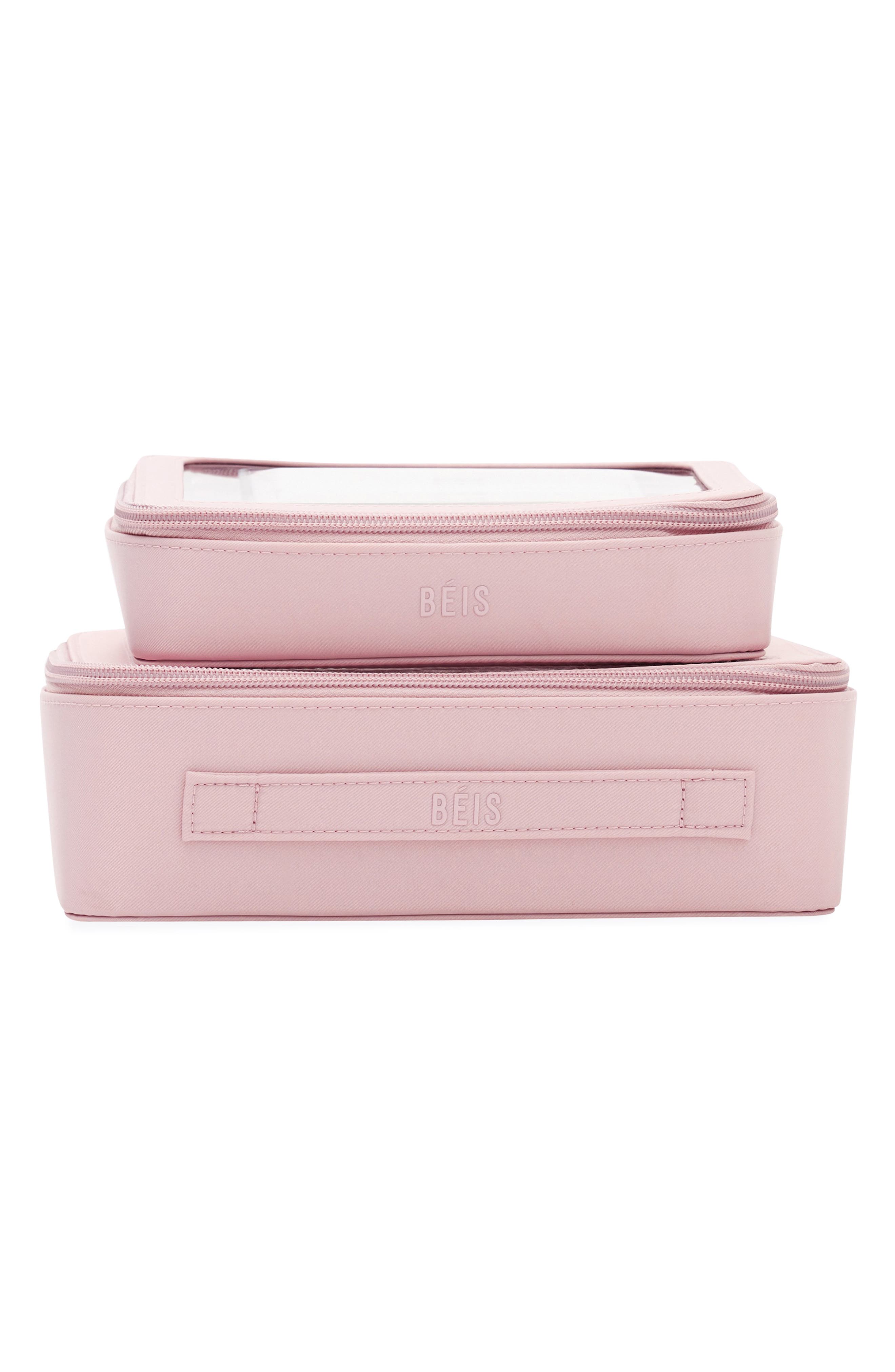 Béis The In-Flight Set of 2 Cosmetics Bags, Alternate, color, 