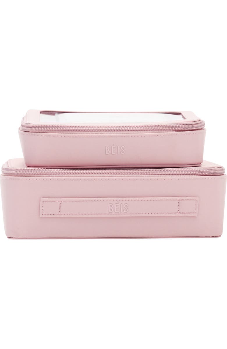 Béis The In-Flight Set of 2 Cosmetics Bags, Alternate, color,