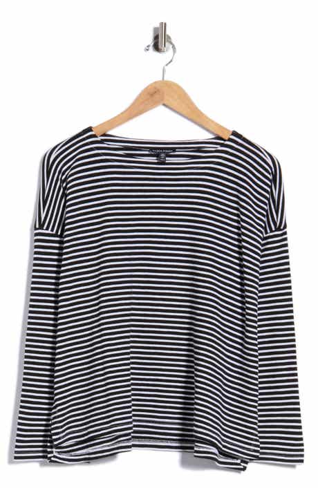 Striped Bateau Neck Tee