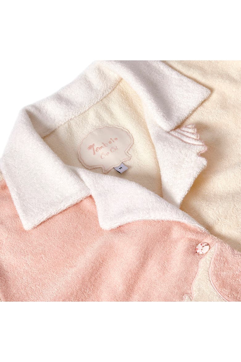 'Conched Out' Cabana ~ Crop Cut, Alternate, color, Cream/Pink