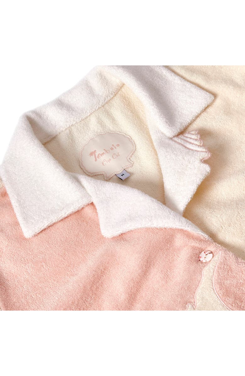 Tombolo 'Conched Out' Cabana ~ Crop Cut, Alternate, color, Cream/Pink