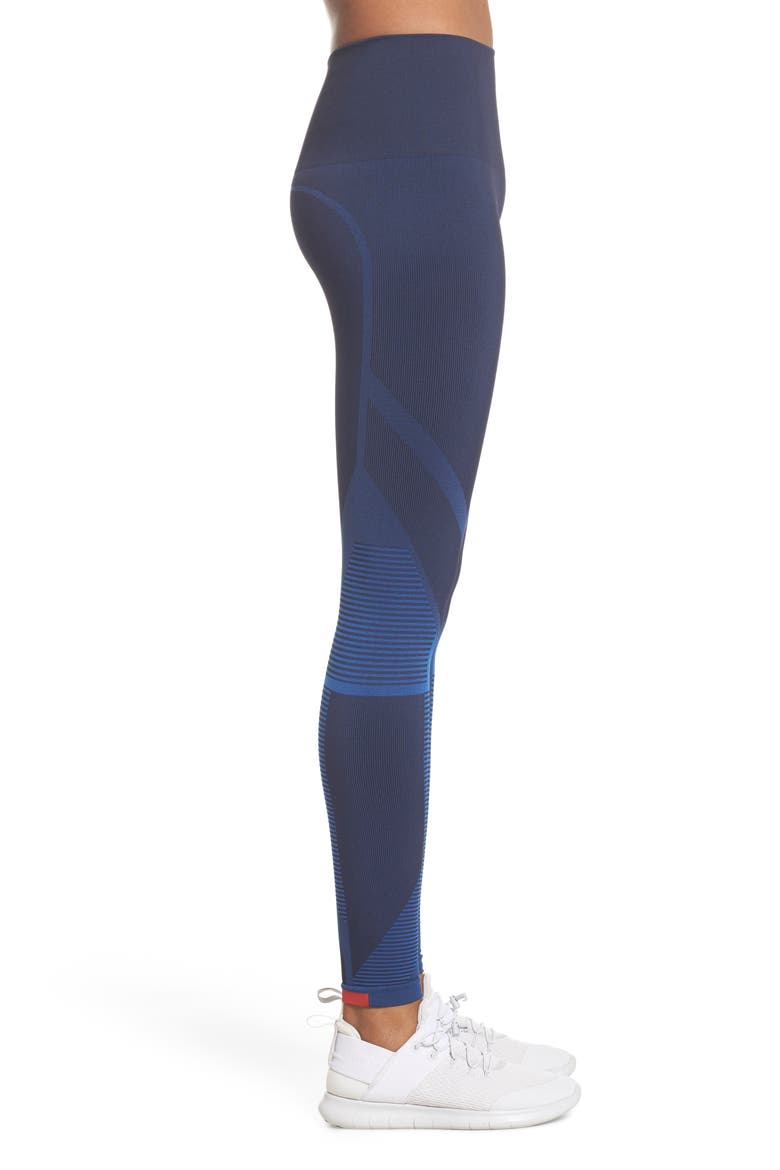Spectrum High Waist Seamless Leggings, Alternate, color, NAVY