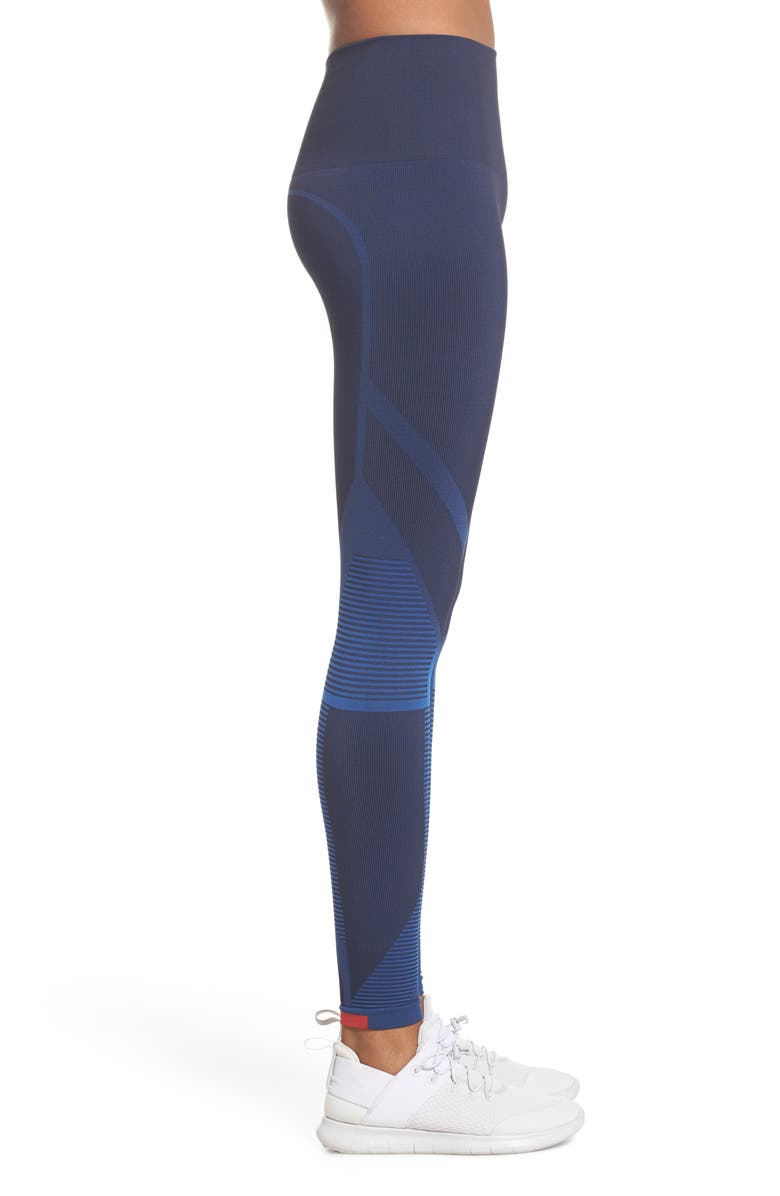 LNDR Spectrum High Waist Seamless Leggings, Alternate, color, Navy