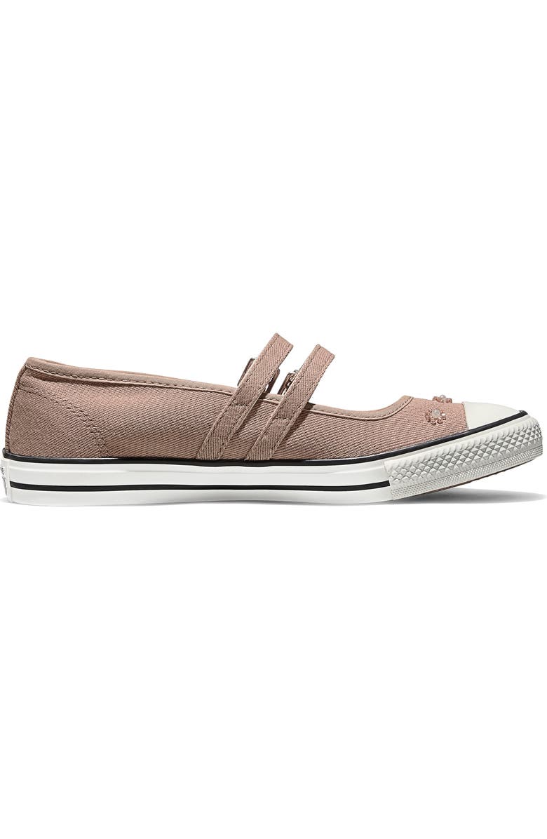 Converse Chuck Taylor<sup>®</sup> All Star<sup>®</sup> Dainty Mary Jane Sneaker, Alternate, color, Dried Earth/ Egret/ Black