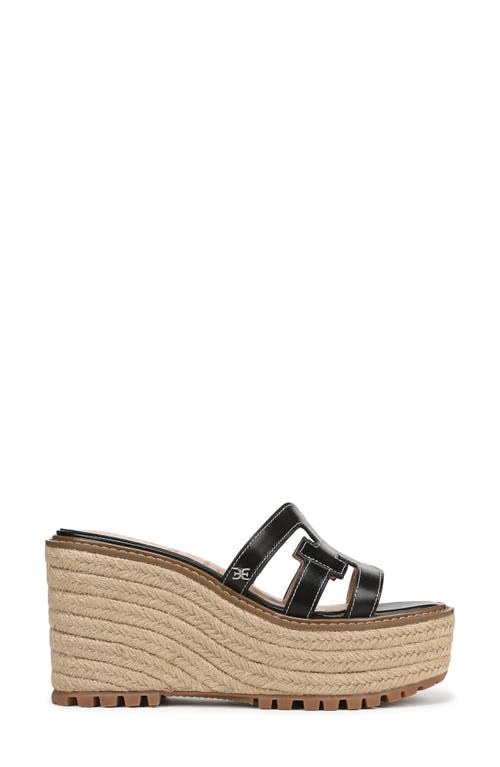 Sam Edelman Laine Platform Wedge Sandal In Black