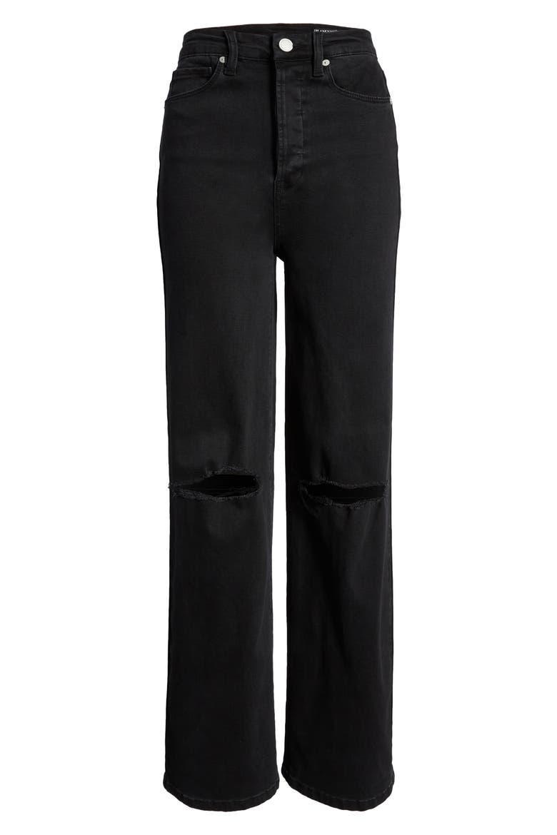 Franklin Distressed High Waist Wide Leg Jeans, Alternate, color, JUSTIFIED