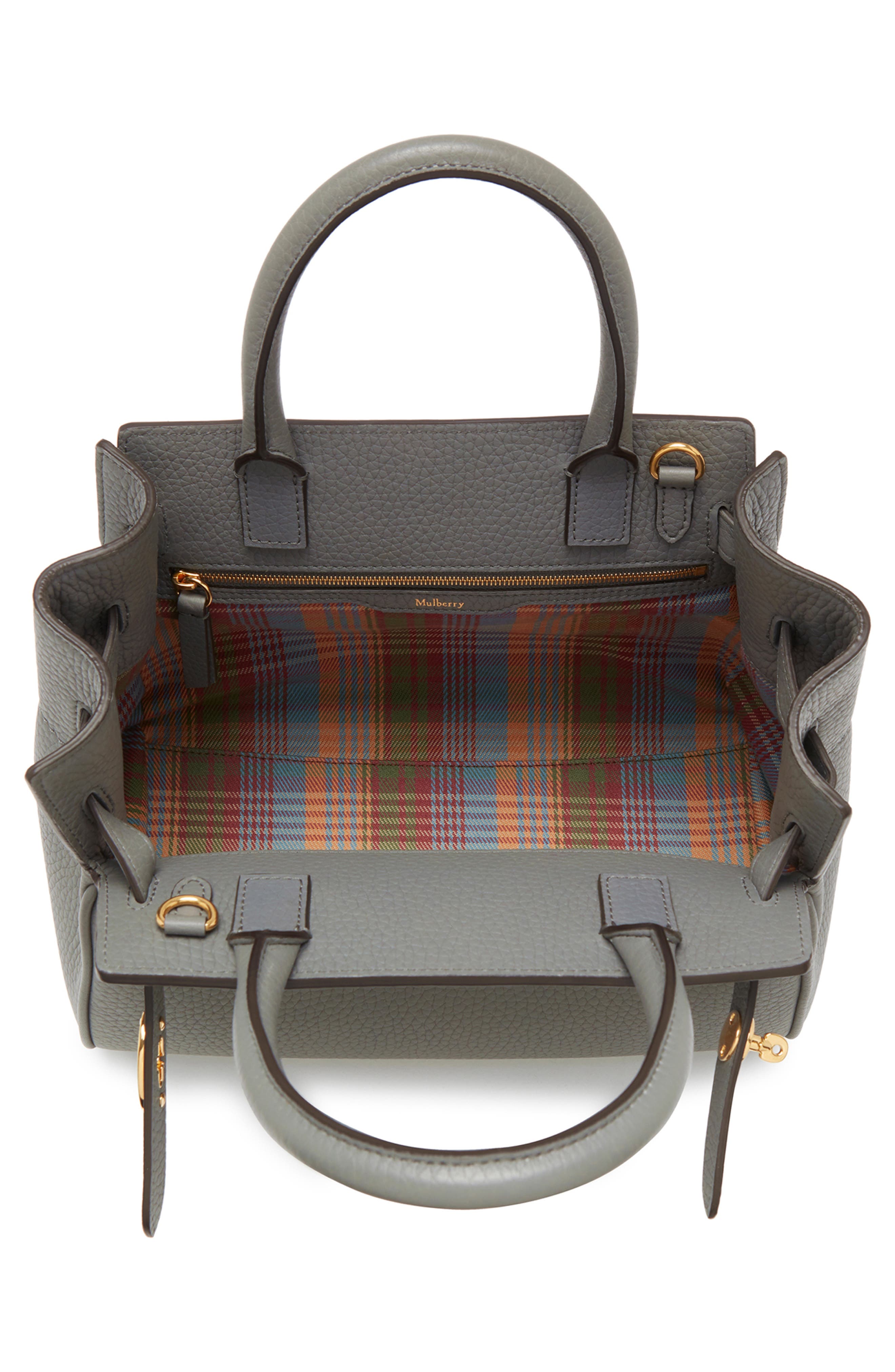 Mulberry Small Belted Bayswater Convertible Leather Satchel, Alternate, color, 