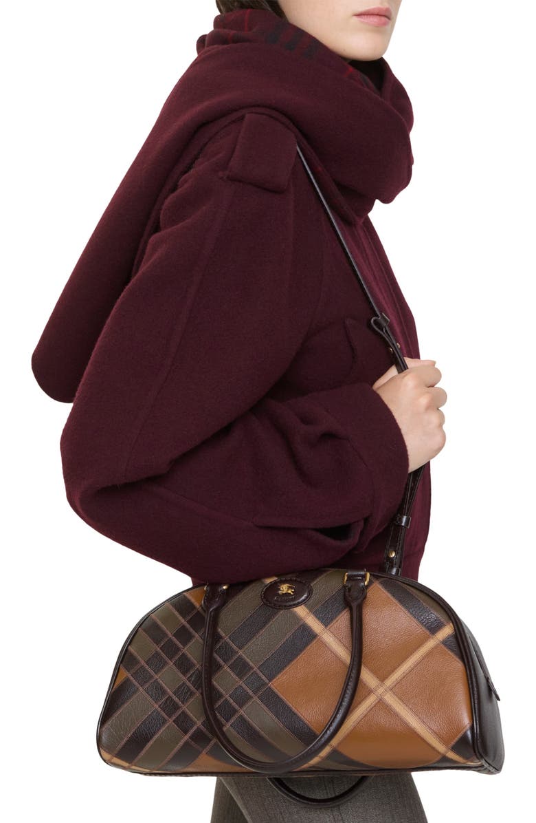 Burberry Medium Highlands Bowling Bag, Alternate, color,