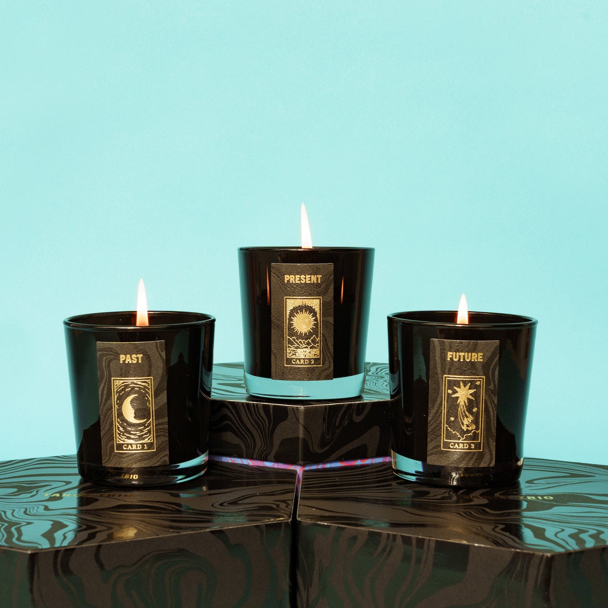 The Tarot Trio Candle Set