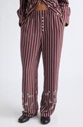 Stine Goya Beaded Boxer Straight Leg Pants