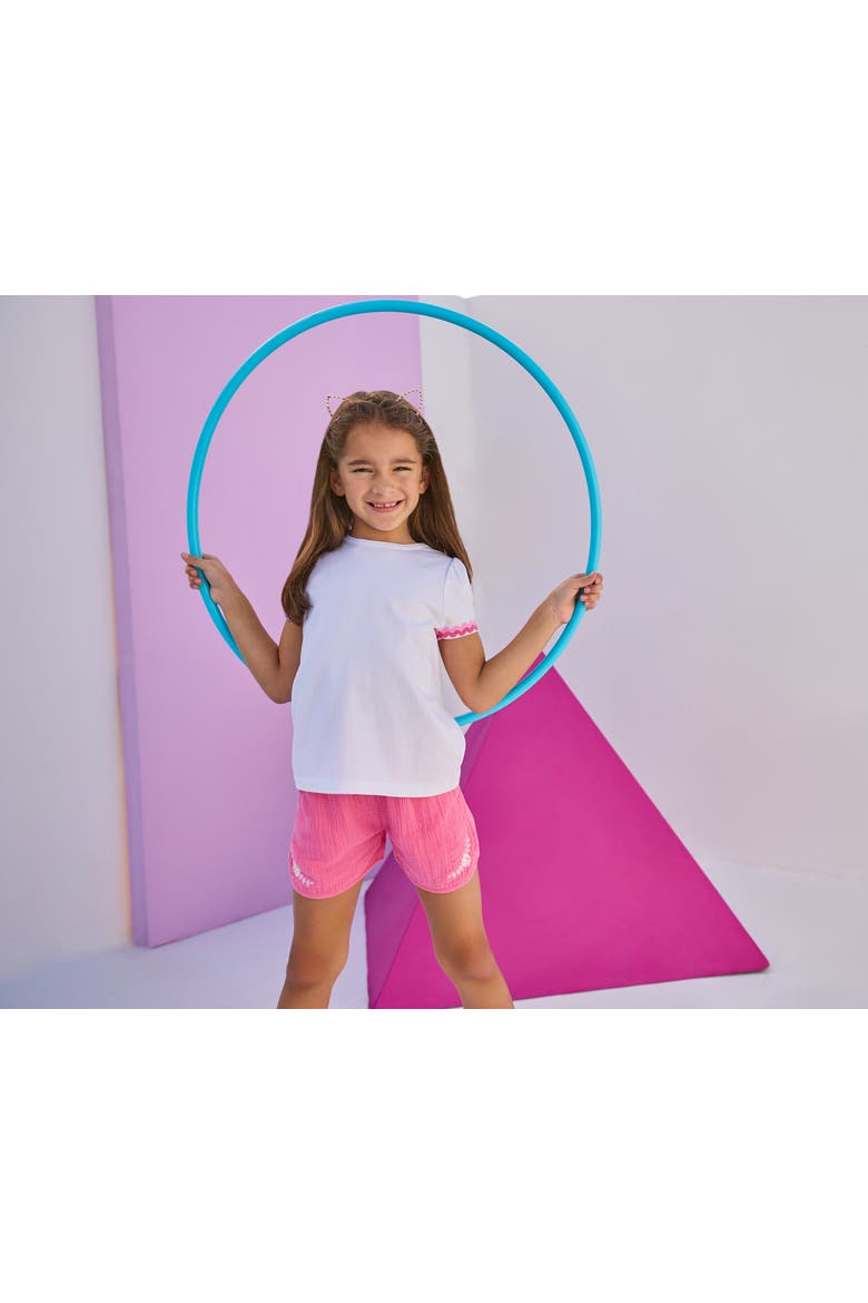 Kids' RicRac Tee, Alternate, color, Pink
