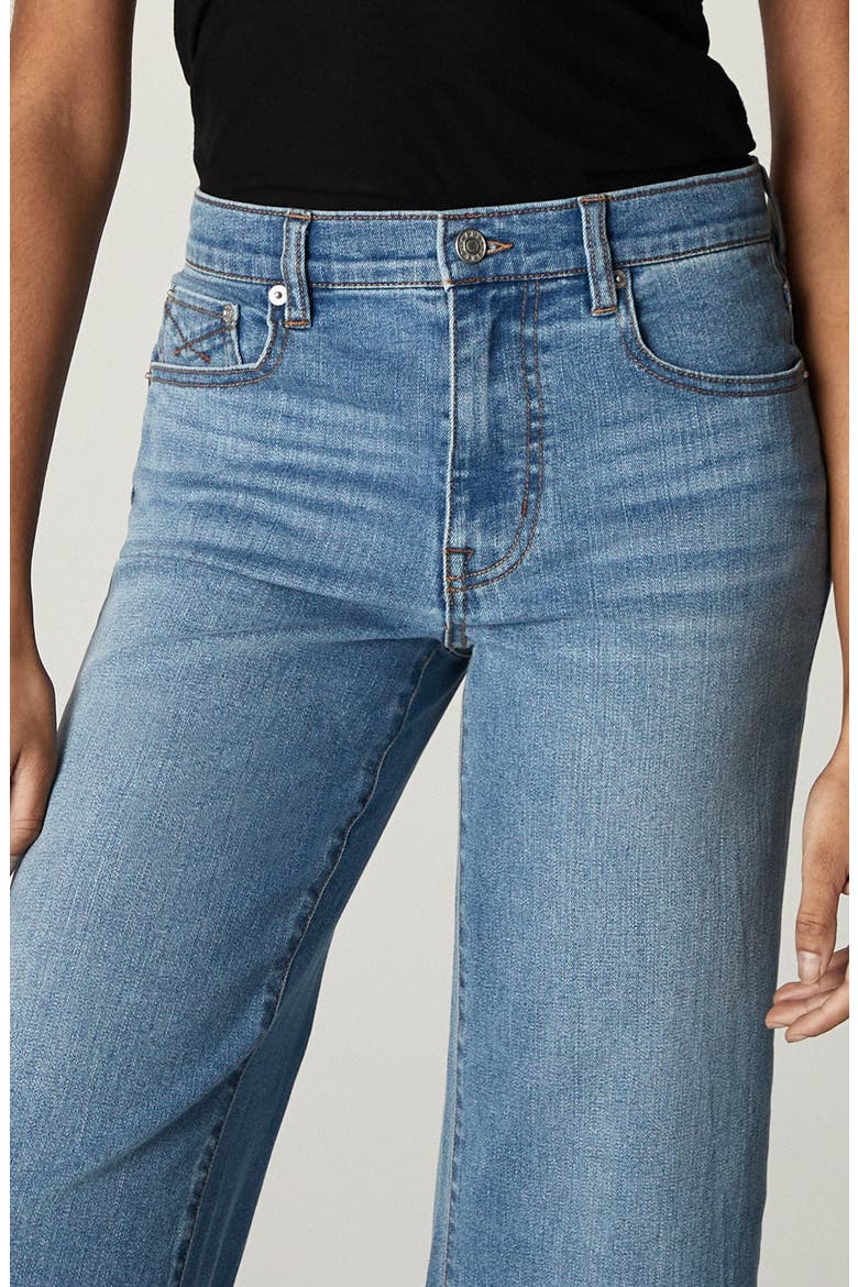 Greta Larchmont High Waist Wide Leg Crop Jeans, Alternate, color, MEDIUM BLUE