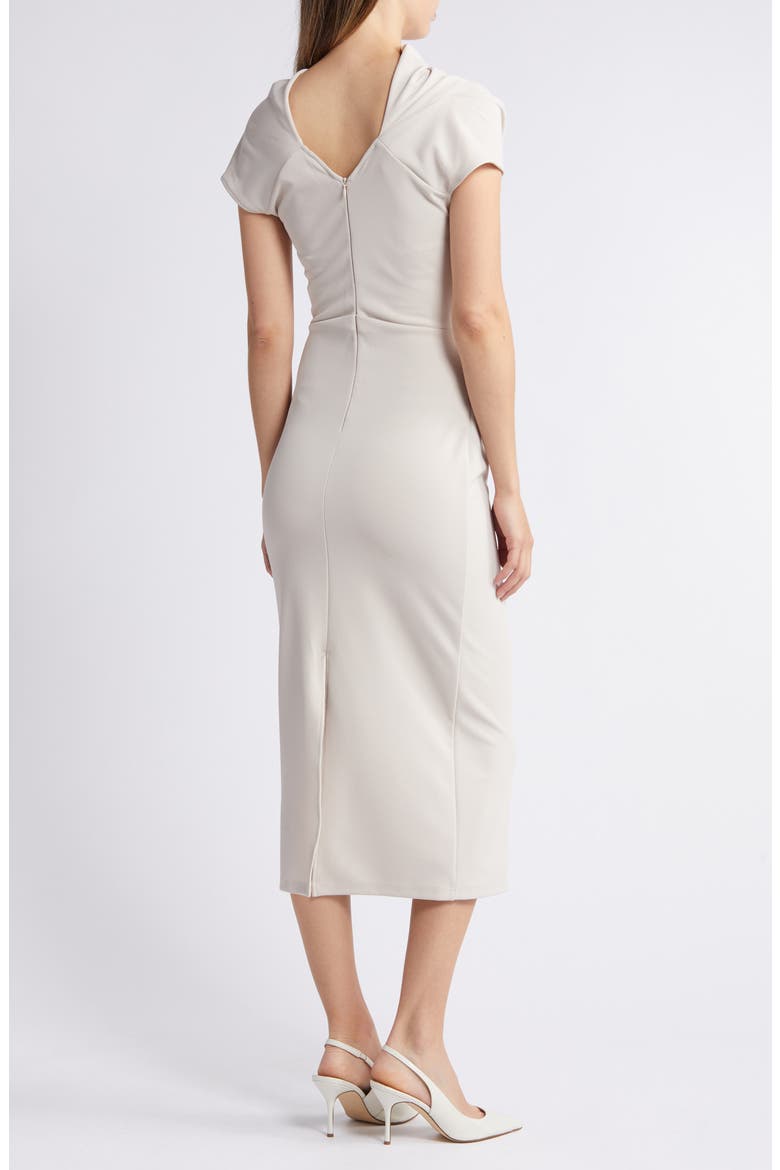 Kathleen Midi Sheath Dress, Alternate, color, BEIGE