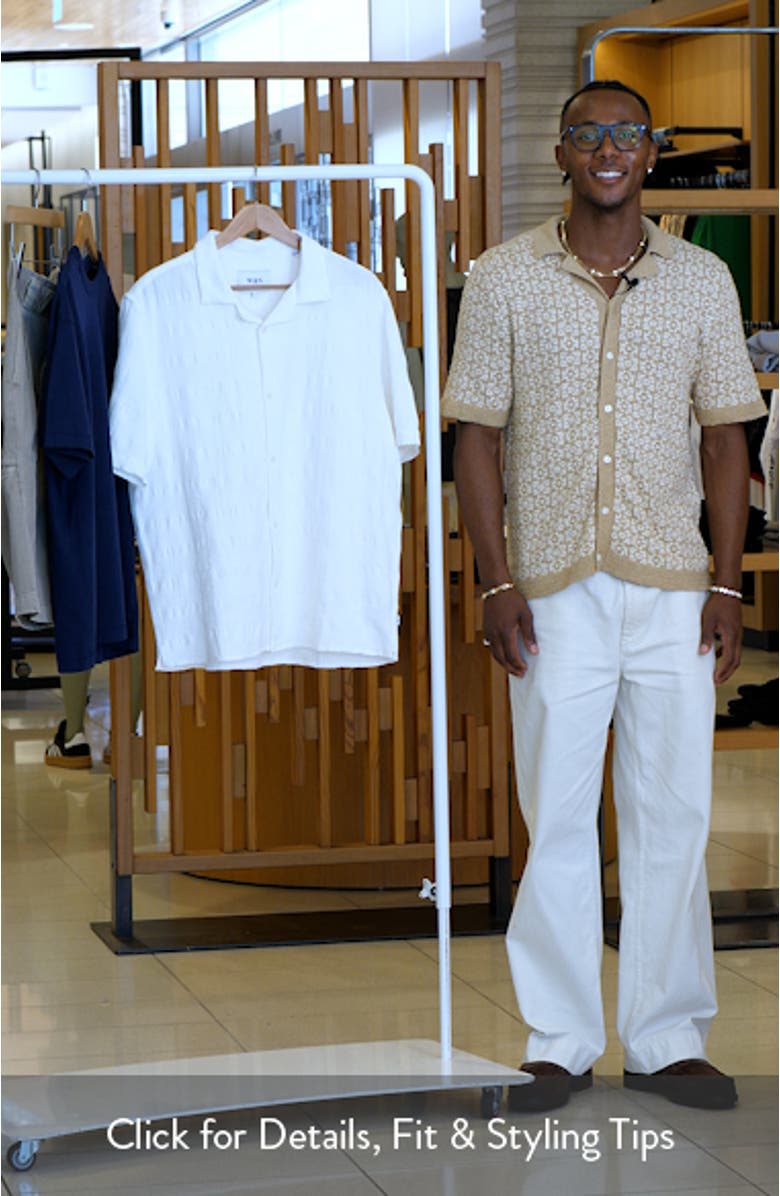 Didicot Geo Jacquard Cotton Camp Shirt, sales video thumbnail