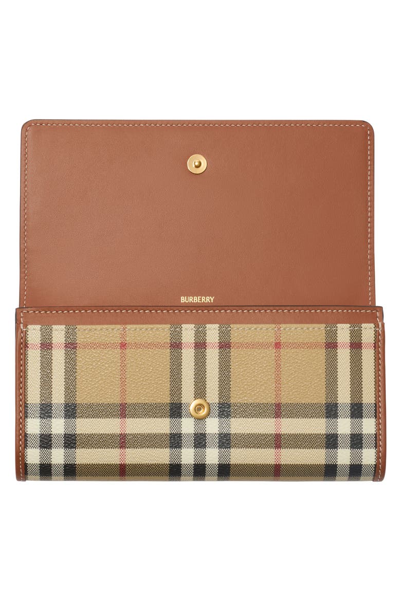 Halton Check Continental Wallet, Alternate, color, ARCHIVE BEIGE