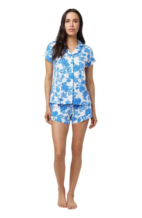 Pima Knit Short Set Floral