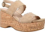 Pelle Moda Cicel Slingback Platform Wedge Sandal