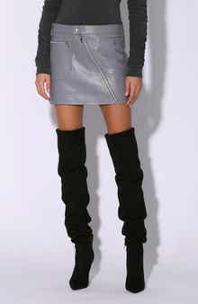 Walter Baker Gavriel High Waist Leather Skirt