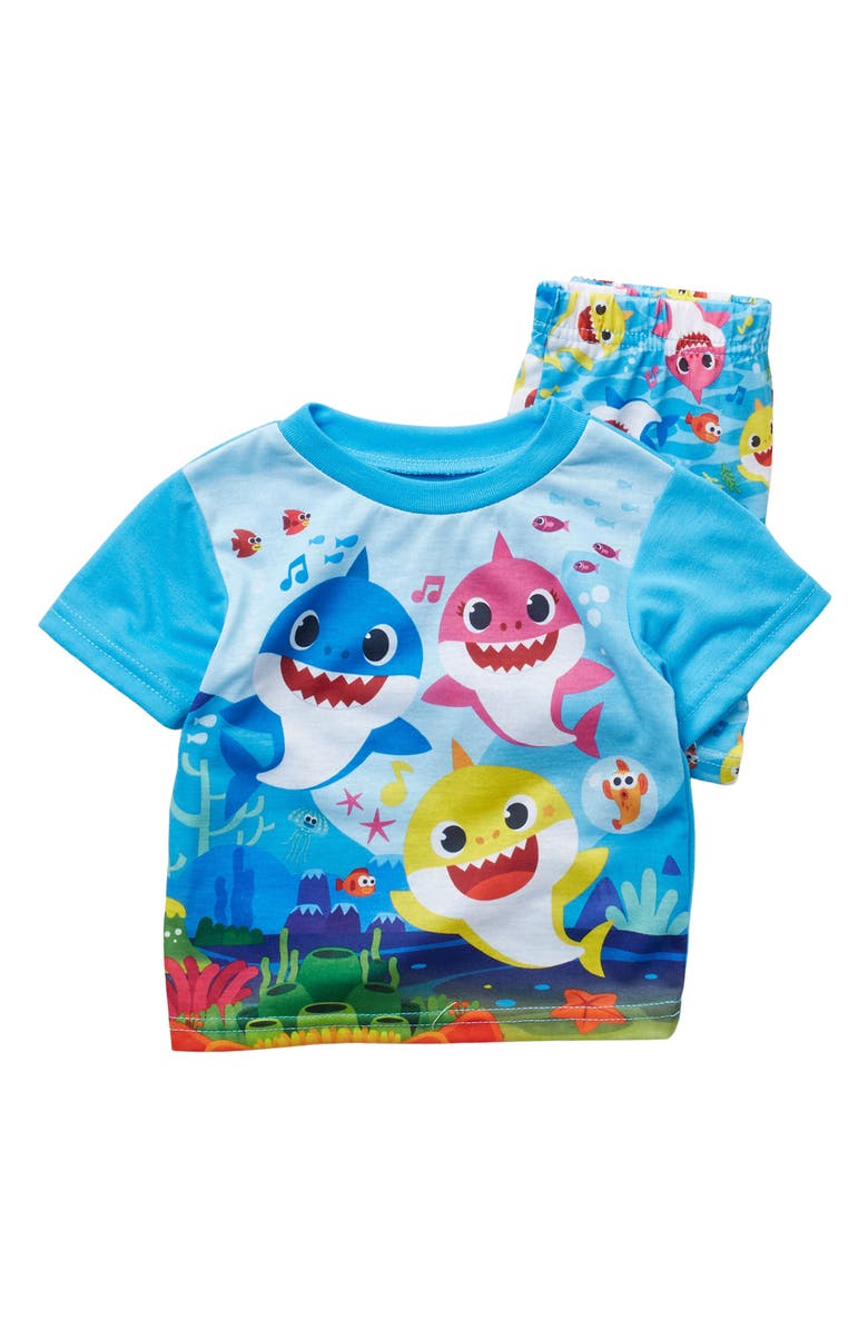 AME Baby Shark 2-Piece Pajama Set, Main, color, 