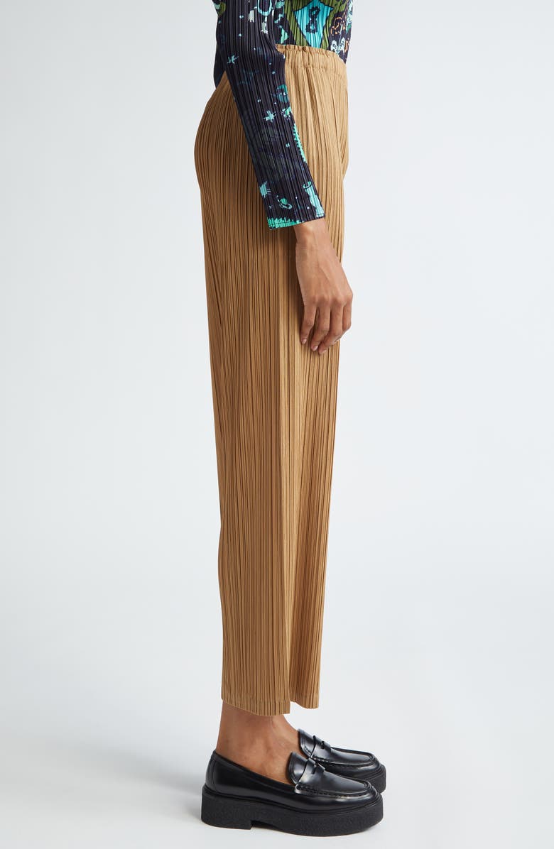 Pleats Please Issey Miyake Monthly Colors December Pleated Crop Wide Leg Pants, Alternate, color,
