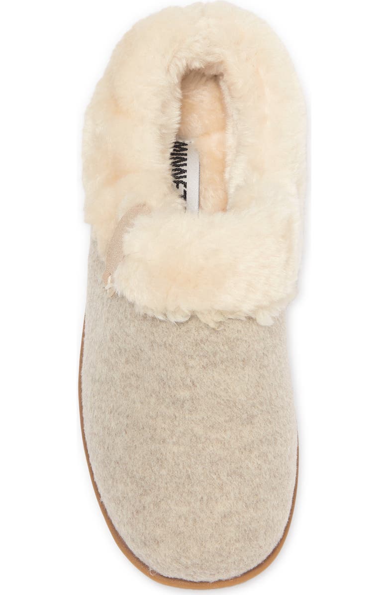 Minnetonka Sweater Knit Faux Fur Lined Mule, Alternate, color,