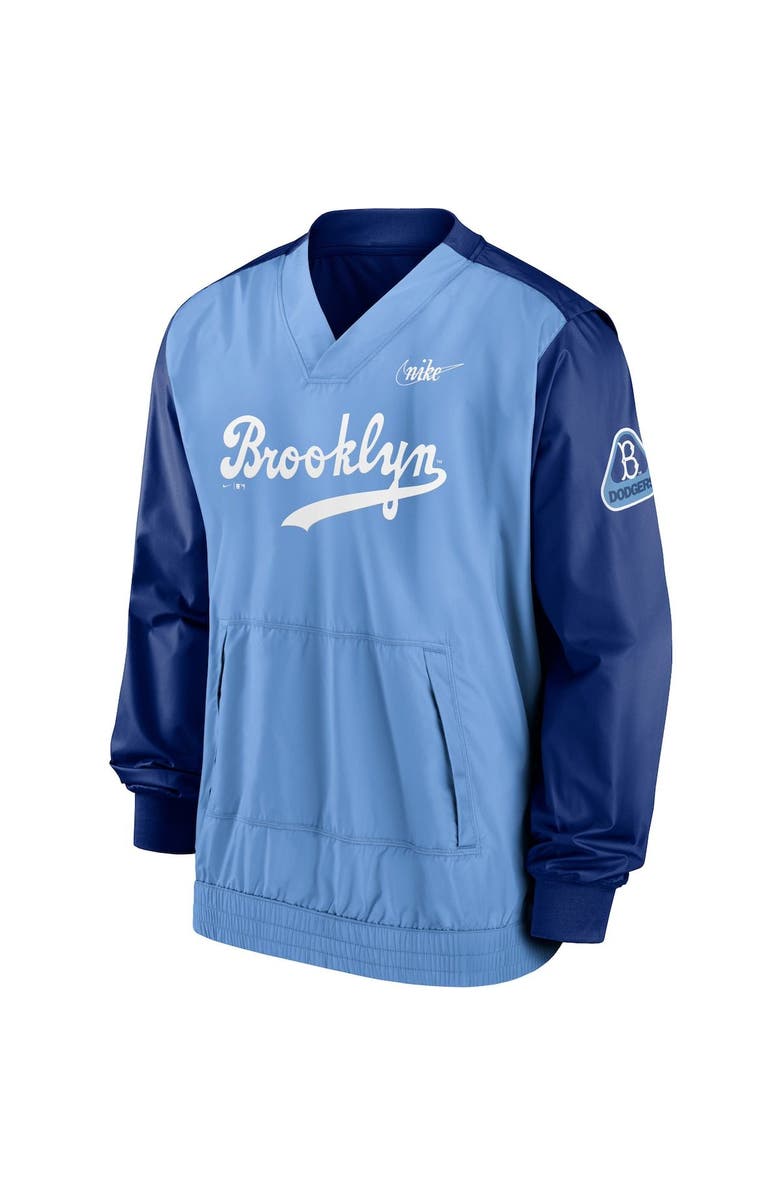 Nike Men's Nike Royal/Light Blue Los Angeles Dodgers Cooperstown Collection V-Neck Pullover Top, Alternate, color,