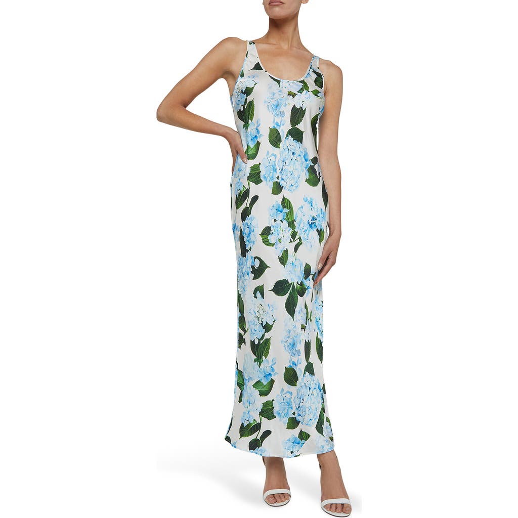 L Agence Akiya Satin Maxi Dress