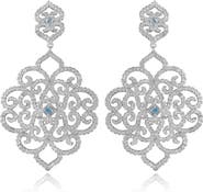 House of Frosted Topaz Drop Earrings