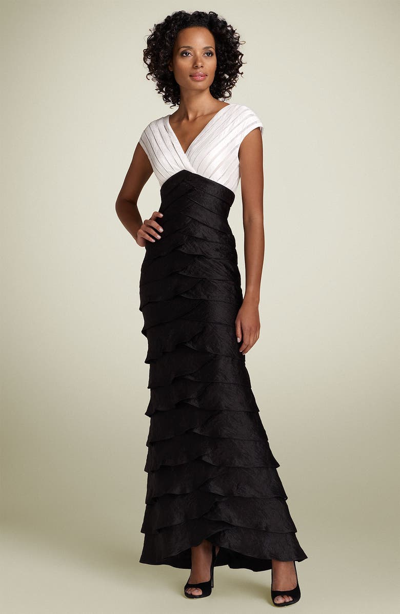 Adrianna Papell Evening Shutter Pleat Gown, Main, color,