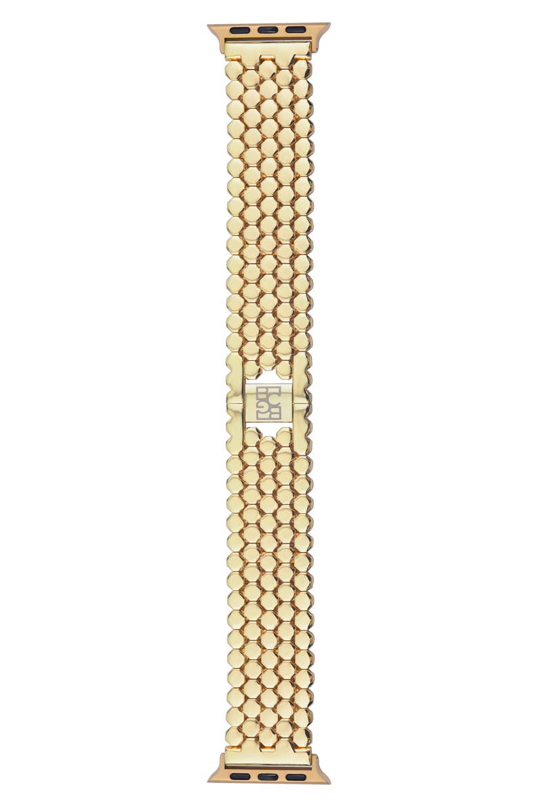 Honeycomb Apple Watch® Bracelet Watchband, Main, color, GOLD