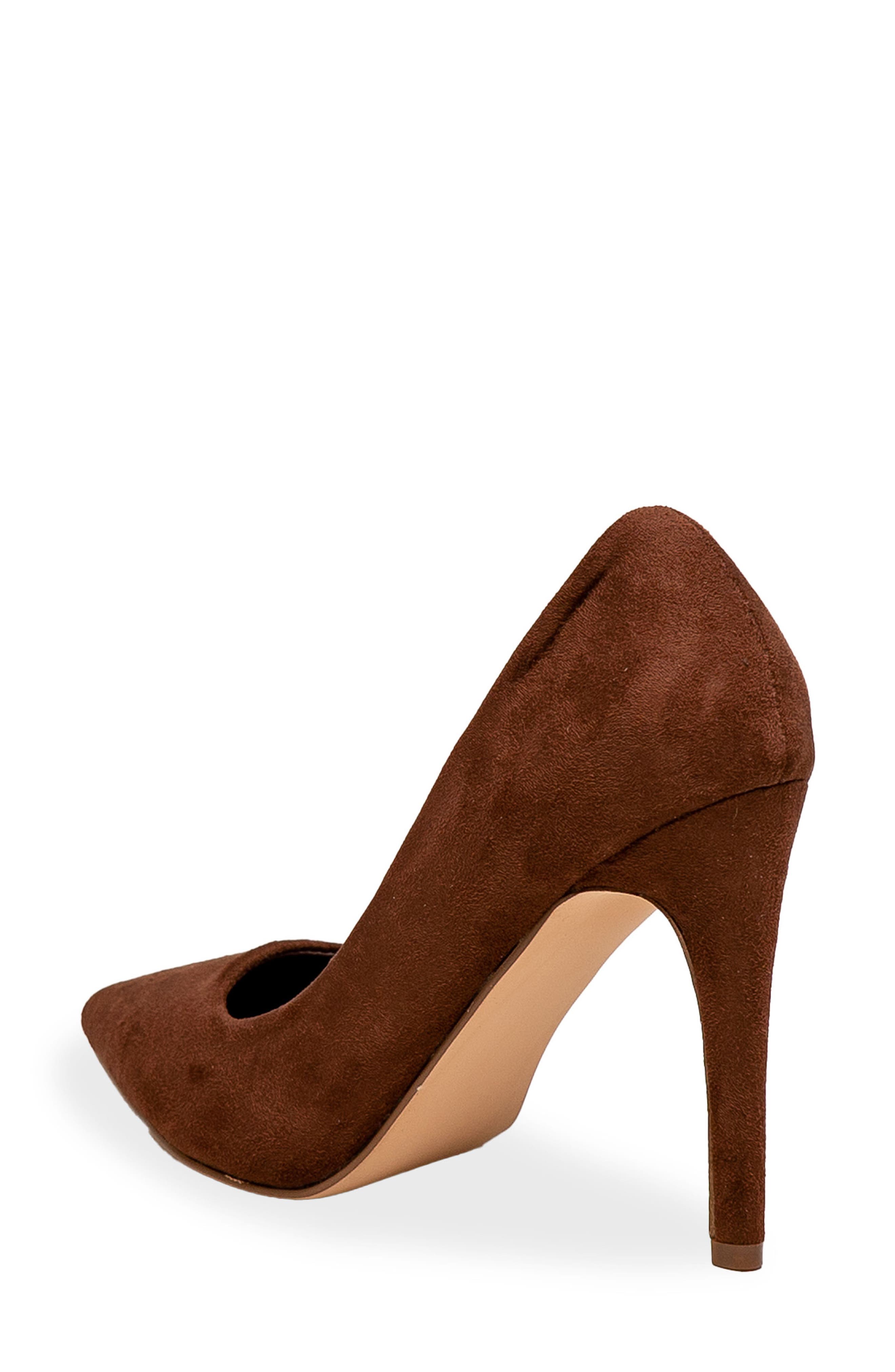 CHASE AND CHLOE Lala Pointed Toe Pump, Alternate, color, Brown