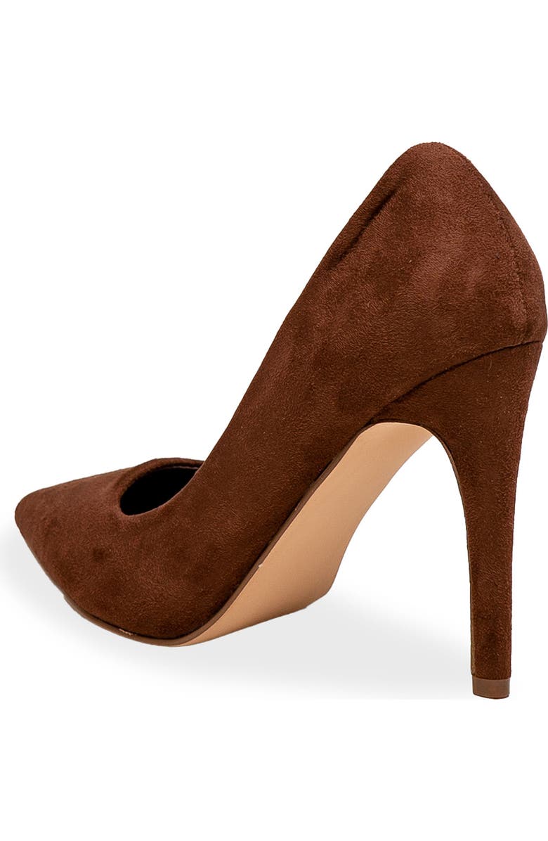 CHASE AND CHLOE Lala Pointed Toe Pump, Alternate, color, Brown