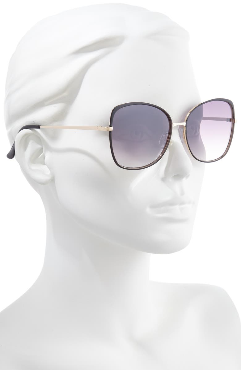 BP. 55mm Gradient Butterfly Sunglasses, Alternate, color,