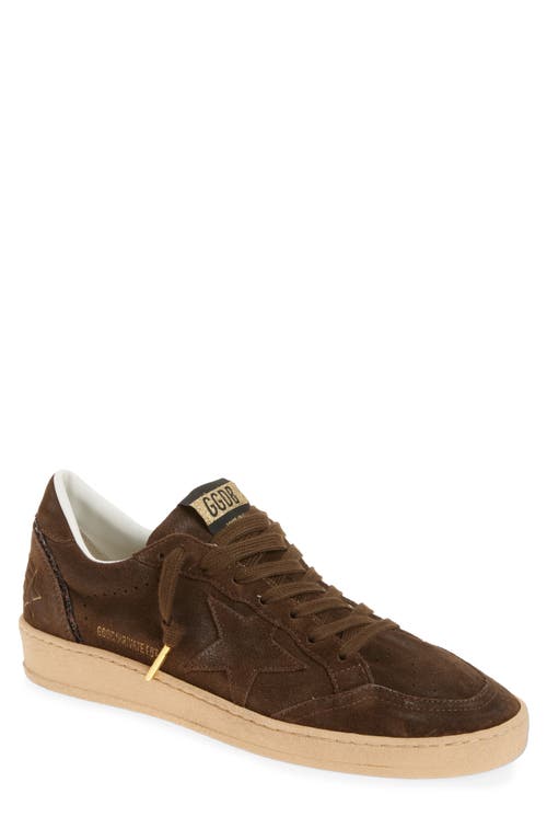 Golden Goose Ball Star Sneaker In Mustang