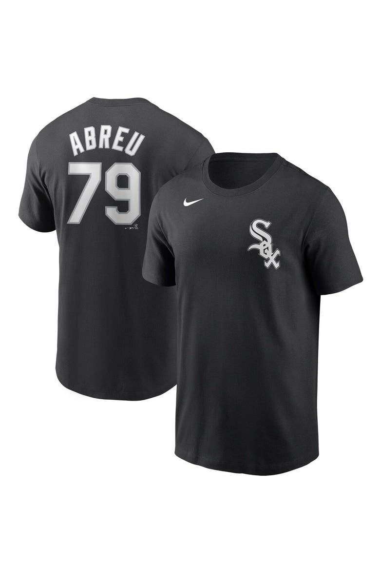 Men's Nike Jose Abreu Black Chicago White Sox Name & Number T-Shirt, Main, color, Black
