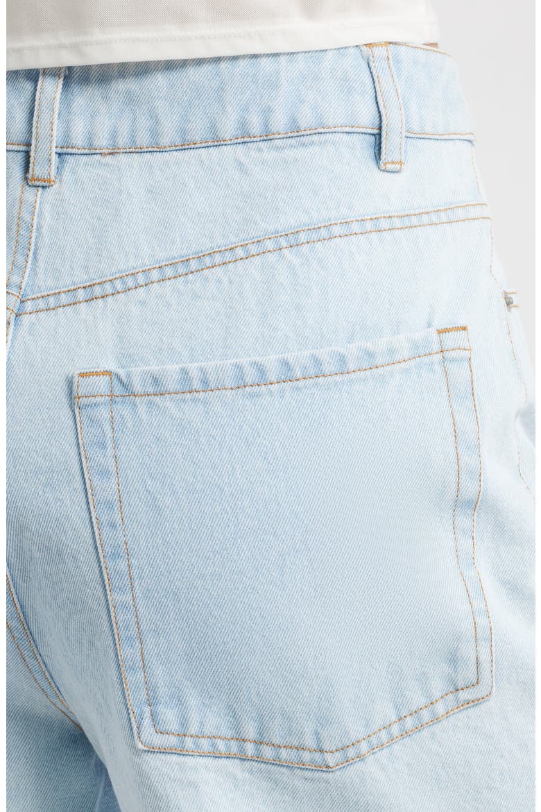Rowan Denim Drawstring Shorts, Alternate, color, LIGHT WASH