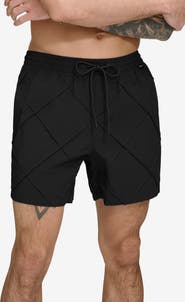 DKNY Diamond Pintuck Swim Trunks