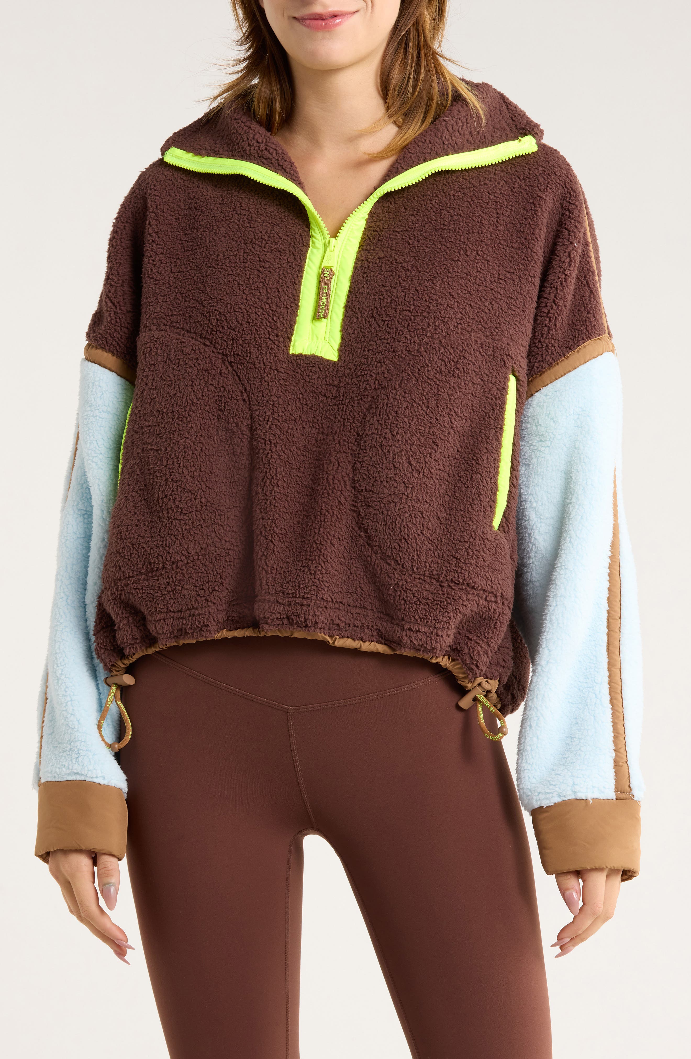 Free People FP Movement Mountain High Fleece Half Zip Pullover