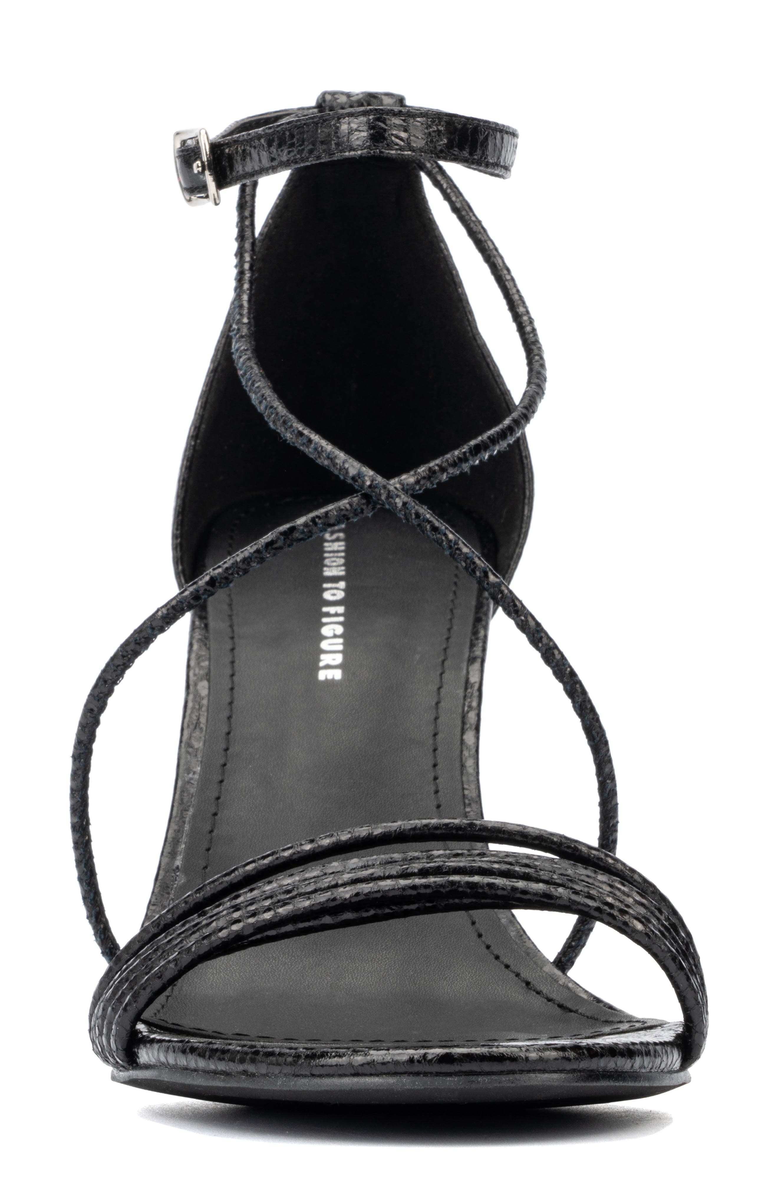 Fashion to Figure Belinda Reptile Embossed Sandal - Wide Width, Alternate, color, 