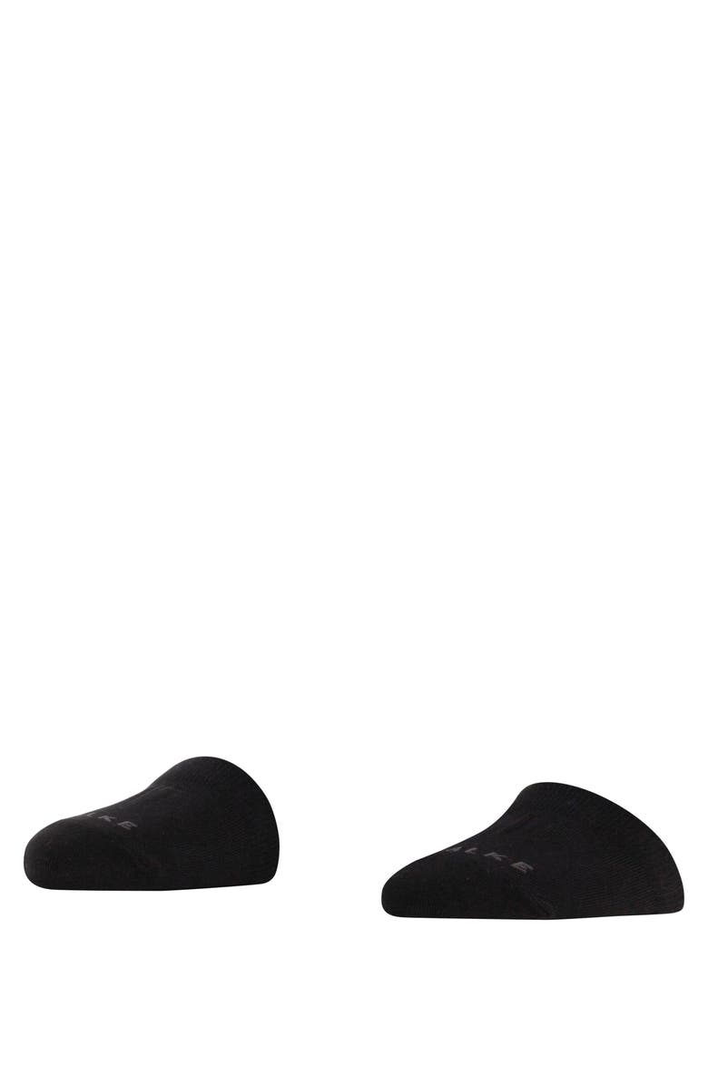 Falke Toe Sock No Show Socks, Main, color, Black